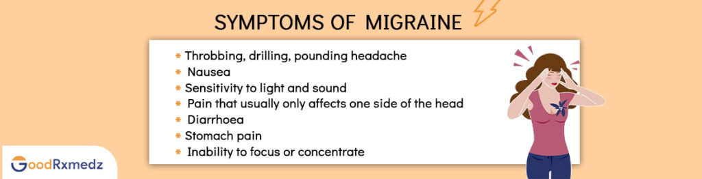 symptoms of migraine